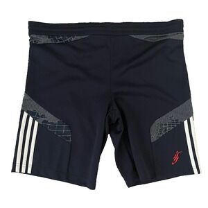 VTG Y2K Adidas Soccer Shorts Clima365‎ Men's Small Navy Blue Drawstring